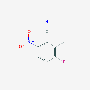 molecular formula C8H5FN2O2 B2430867 3-Fluoro-2-methyl-6-nitrobenzonitrile CAS No. 1255241-44-1
