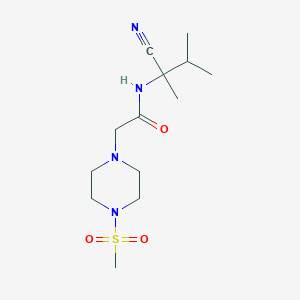 molecular formula C13H24N4O3S B2430876 N-(1-cyano-1,2-dimethylpropyl)-2-(4-methanesulfonylpiperazin-1-yl)acetamide CAS No. 1197643-76-7