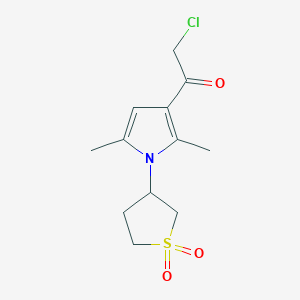 molecular formula C12H16ClNO3S B2430884 2-chloro-1-[1-(1,1-dioxidotetrahydrothien-3-yl)-2,5-dimethyl-1H-pyrrol-3-yl]ethanone CAS No. 782462-71-9