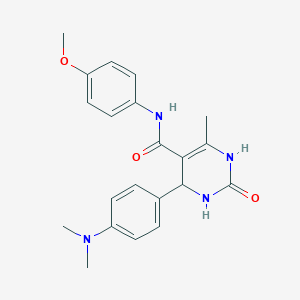 molecular formula C21H24N4O3 B243090 4-[4-(dimethylamino)phenyl]-N-(4-methoxyphenyl)-6-methyl-2-oxo-1,2,3,4-tetrahydro-5-pyrimidinecarboxamide 
