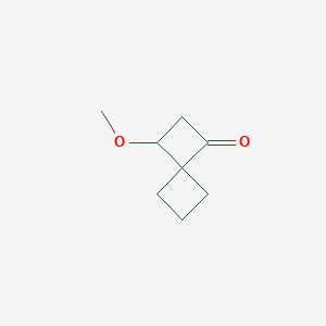 molecular formula C8H12O2 B2430900 3-甲氧基螺[3.3]庚烷-1-酮 CAS No. 1909337-59-2