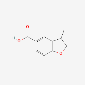 molecular formula C10H10O3 B2430903 3-メチル-2,3-ジヒドロ-1-ベンゾフラン-5-カルボン酸 CAS No. 1537587-70-4