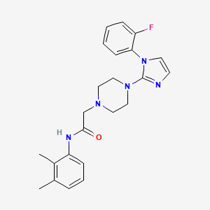 N-(2,3-dimethylphenyl)-2-(4-(1-(2-fluorophenyl)-1H-imidazol-2-yl)piperazin-1-yl)acetamide