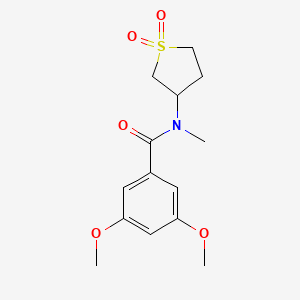 molecular formula C14H19NO5S B2430925 N-(1,1-dioxidotetrahydrothiophen-3-yl)-3,5-dimethoxy-N-methylbenzamide CAS No. 898425-17-7