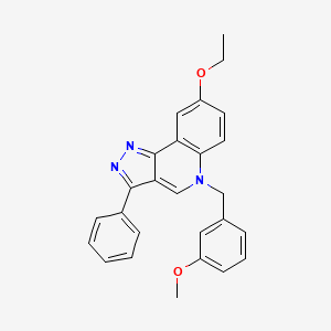 8-ethoxy-5-(3-methoxybenzyl)-3-phenyl-5H-pyrazolo[4,3-c]quinoline