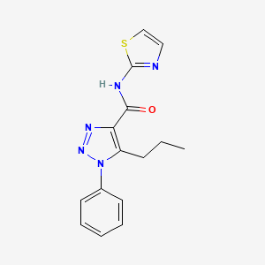 molecular formula C15H15N5OS B2430959 1-苯基-5-丙基-N-(噻唑-2-基)-1H-1,2,3-三唑-4-甲酰胺 CAS No. 950230-52-1