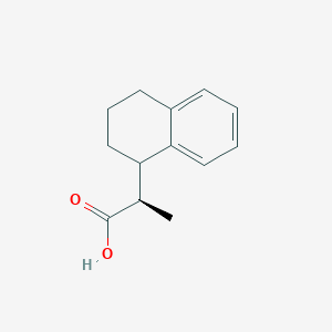 (2R)-2-(1,2,3,4-Tetrahydronaphthalen-1-yl)propanoic acid