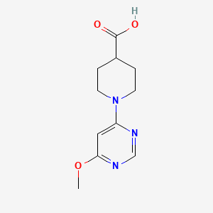 molecular formula C11H15N3O3 B2430965 1-(6-Methoxypyrimidin-4-yl)piperidine-4-carboxylic acid CAS No. 1334488-49-1