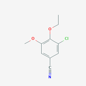 molecular formula C10H10ClNO2 B2430985 3-Chloro-4-ethoxy-5-methoxybenzonitrile CAS No. 749920-57-8