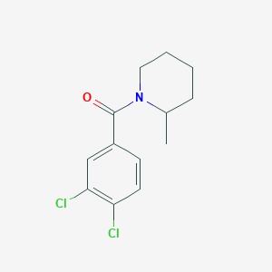 molecular formula C13H15Cl2NO B243100 1-(3,4-Dichlorobenzoyl)-2-methylpiperidine 