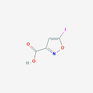 molecular formula C4H2INO3 B2431002 5-Iodo-1,2-oxazole-3-carboxylic acid CAS No. 1935586-77-8