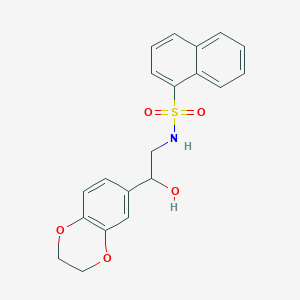 N-(2-(2,3-dihydrobenzo[b][1,4]dioxin-6-yl)-2-hydroxyethyl)naphthalene-1-sulfonamide