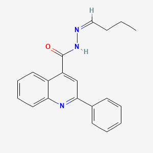 molecular formula C20H19N3O B2431017 (Z)-N'-butylidene-2-phenylquinoline-4-carbohydrazide CAS No. 388633-28-1