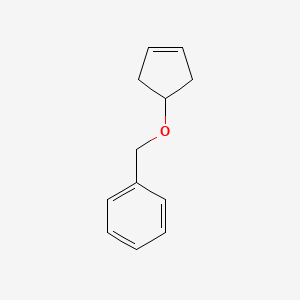 molecular formula C12H14O B2431030 ((环戊-3-烯-1-氧基)甲基)苯 CAS No. 37005-79-1