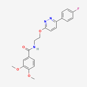 N-(2-((6-(4-fluorophenyl)pyridazin-3-yl)oxy)ethyl)-3,4-dimethoxybenzamide