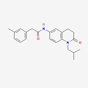 molecular formula C22H26N2O2 B2431065 N-(1-异丁基-2-氧代-1,2,3,4-四氢喹啉-6-基)-2-(间甲苯基)乙酰胺 CAS No. 941991-66-8