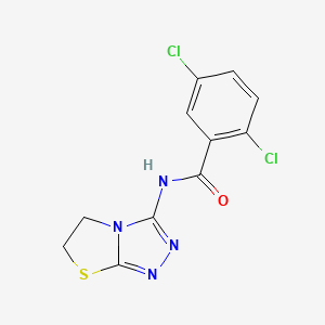 molecular formula C11H8Cl2N4OS B2431076 2,5-二氯-N-(5,6-二氢噻唑并[2,3-c][1,2,4]三唑-3-基)苯甲酰胺 CAS No. 920489-28-7