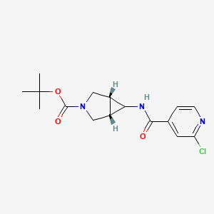 molecular formula C16H20ClN3O3 B2431078 tert-butyl (1R,5S,6R)-6-(2-chloropyridine-4-amido)-3-azabicyclo[3.1.0]hexane-3-carboxylate CAS No. 2093968-60-4