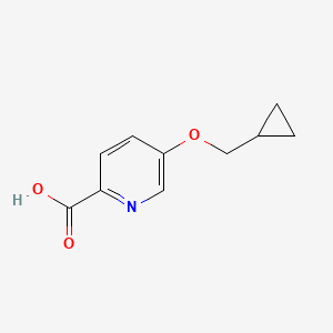 molecular formula C10H11NO3 B2431088 5-(Cyclopropylmethoxy)picolinic acid CAS No. 1266787-40-9