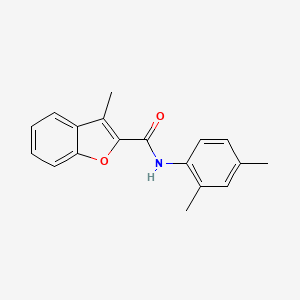 molecular formula C18H17NO2 B2431114 N-(2,4-dimetilfenil)-3-metil-1-benzofuran-2-carboxamida CAS No. 55990-33-5