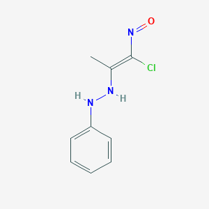 molecular formula C9H10ClN3O B243112 1-[(Z)-1-chloro-1-nitrosoprop-1-en-2-yl]-2-phenylhydrazine 