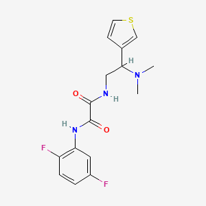 N1-(2,5-difluorophenyl)-N2-(2-(dimethylamino)-2-(thiophen-3-yl)ethyl)oxalamide