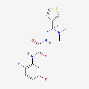 molecular formula C16H17F2N3O2S B2431126 N1-(2,5-difluorophenyl)-N2-(2-(dimethylamino)-2-(thiophen-3-yl)ethyl)oxalamide CAS No. 946328-42-3