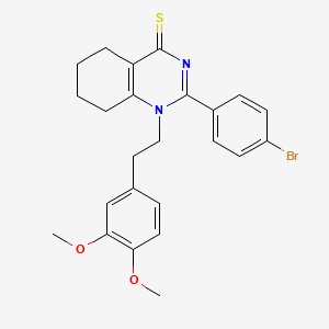 2-(4-bromophenyl)-1-(3,4-dimethoxyphenethyl)-5,6,7,8-tetrahydroquinazoline-4(1H)-thione