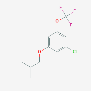 molecular formula C11H12ClF3O2 B2431140 1-Chloro-3-(2-methylpropoxy)-5-(trifluoromethoxy)benzene CAS No. 1881295-72-2