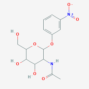 molecular formula C14H18N2O8 B2431143 N-[4,5-dihydroxy-6-(hydroxymethyl)-2-(3-nitrophenoxy)oxan-3-yl]acetamide CAS No. 1094815-45-8