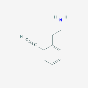 molecular formula C10H11N B2431146 2-Ethynylphenethylamine CAS No. 612499-53-3