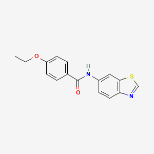 molecular formula C16H14N2O2S B2431155 N-(苯并[d]噻唑-6-基)-4-乙氧基苯甲酰胺 CAS No. 922920-27-2