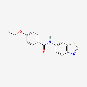 molecular formula C16H14N2O2S B2431155 N-(1,3-苯并噻唑-6-基)-4-乙氧基苯甲酰胺 CAS No. 922920-27-2