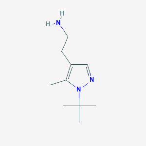 molecular formula C10H19N3 B2431158 2-(1-Tert-butyl-5-methylpyrazol-4-yl)ethanamine CAS No. 1784489-06-0