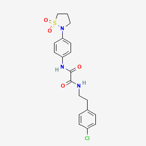 N1-(4-chlorophenethyl)-N2-(4-(1,1-dioxidoisothiazolidin-2-yl)phenyl)oxalamide