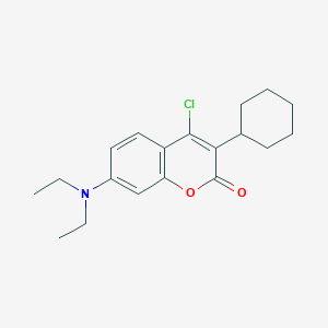molecular formula C19H24ClNO2 B243116 4-chloro-3-cyclohexyl-7-(diethylamino)-2H-chromen-2-one 