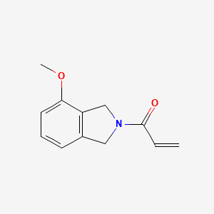 molecular formula C12H13NO2 B2431166 1-(4-Methoxy-1,3-dihydroisoindol-2-yl)prop-2-en-1-one CAS No. 2194023-91-9