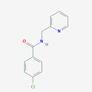 molecular formula C13H11ClN2O B243118 4-chloro-N-(pyridin-2-ylmethyl)benzamide 