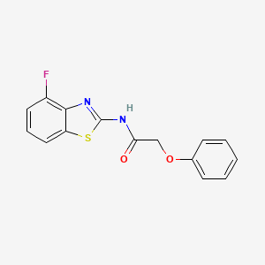 molecular formula C15H11FN2O2S B2431180 N-(4-fluorobenzo[d]thiazol-2-yl)-2-phenoxyacetamide CAS No. 907974-88-3