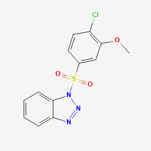 1-(4-Chloro-3-methoxyphenyl)sulfonylbenzotriazole