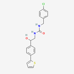 1-[(4-Chlorophenyl)methyl]-3-{2-hydroxy-2-[4-(thiophen-2-yl)phenyl]ethyl}urea