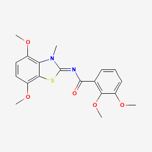 (E)-N-(4,7-dimethoxy-3-methylbenzo[d]thiazol-2(3H)-ylidene)-2,3-dimethoxybenzamide