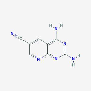 molecular formula C8H6N6 B243120 2,4-Diaminopyrido[2,3-d]pyrimidine-6-carbonitrile 