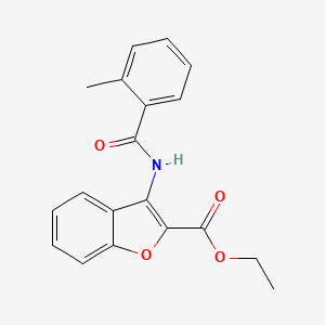Ethyl 3-(2-methylbenzamido)benzofuran-2-carboxylate