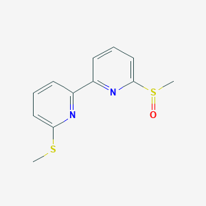 molecular formula C12H12N2OS2 B243123 6-(Methylsulfinyl)-6'-(methylthio)-2,2'-bipyridine 