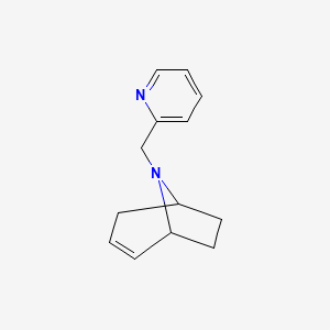 molecular formula C13H16N2 B2431232 (1R,5S)-8-(pyridin-2-ylmethyl)-8-azabicyclo[3.2.1]oct-2-ene CAS No. 2326231-56-3