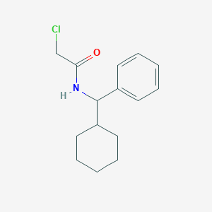 molecular formula C15H20ClNO B2431286 2-chloro-N-[cyclohexyl(phenyl)methyl]acetamide CAS No. 23459-41-8