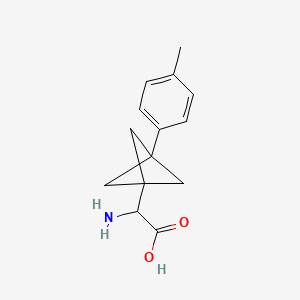 2-Amino-2-[3-(4-methylphenyl)-1-bicyclo[1.1.1]pentanyl]acetic acid