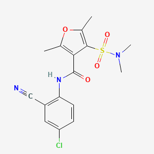 N-(4-chloro-2-cyanophenyl)-4-(N,N-dimethylsulfamoyl)-2,5-dimethylfuran-3-carboxamide