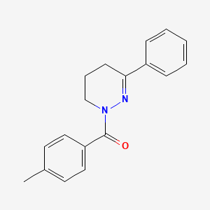 molecular formula C18H18N2O B2431312 (4-methylphenyl)[3-phenyl-5,6-dihydro-1(4H)-pyridazinyl]methanone CAS No. 159799-40-3
